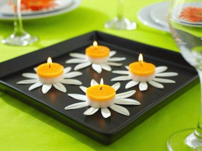 Holiday Romance In Miniature Summer Candle Centerpiece Ideas (6)