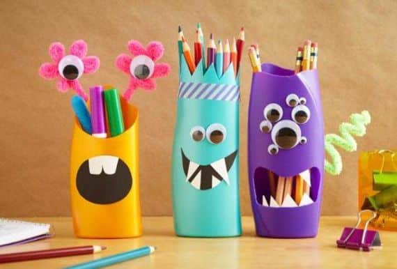 23 Creative and unusual DIY pencil holder ideas for your home desk decoration