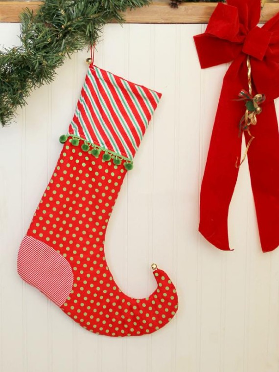 DIY Elf Christmas Stockings