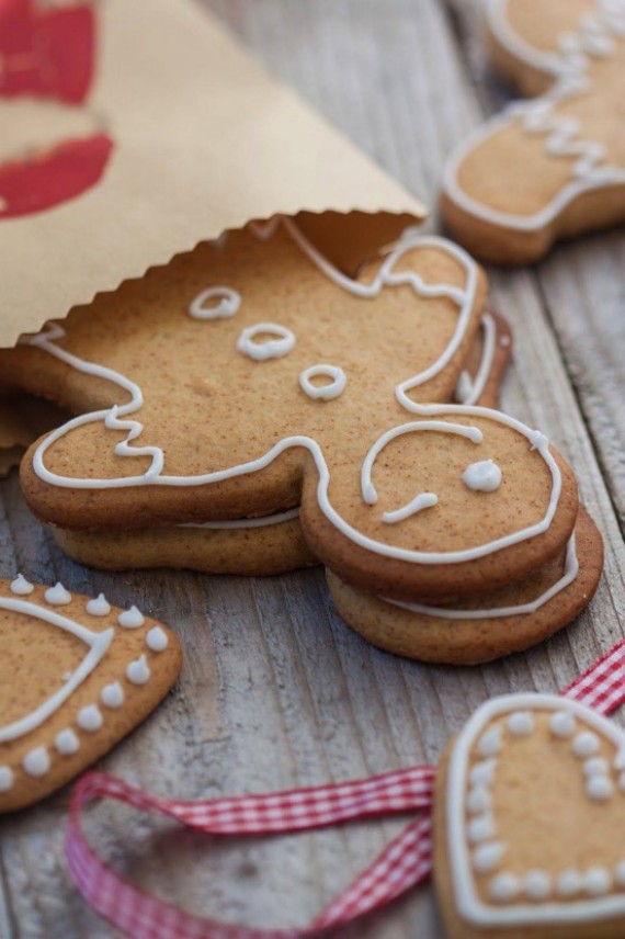typical homemade gingerbread man cookies