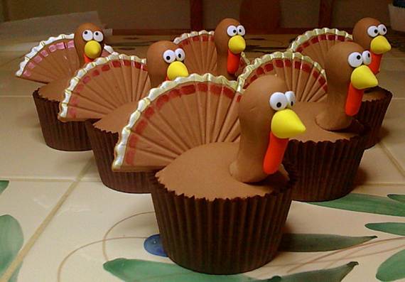 Ideas for Thanksgiving Holiday Cupcake Decorating (10)