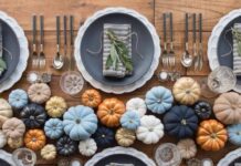 Inspirational Thanksgiving holiday Table Settings