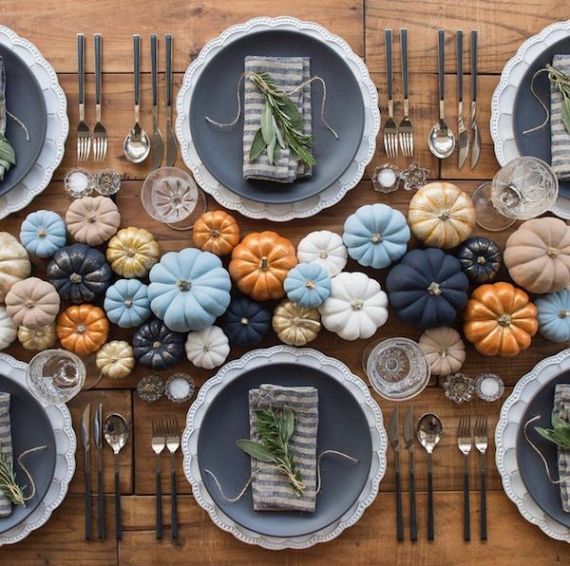 Inspirational Thanksgiving holiday Table Settings