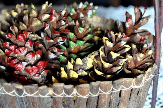 painted-pine-cone-crafts-for-thanksgiving-holiday-10