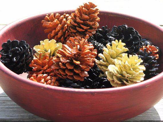 painted-pine-cone-crafts-for-thanksgiving-holiday-9