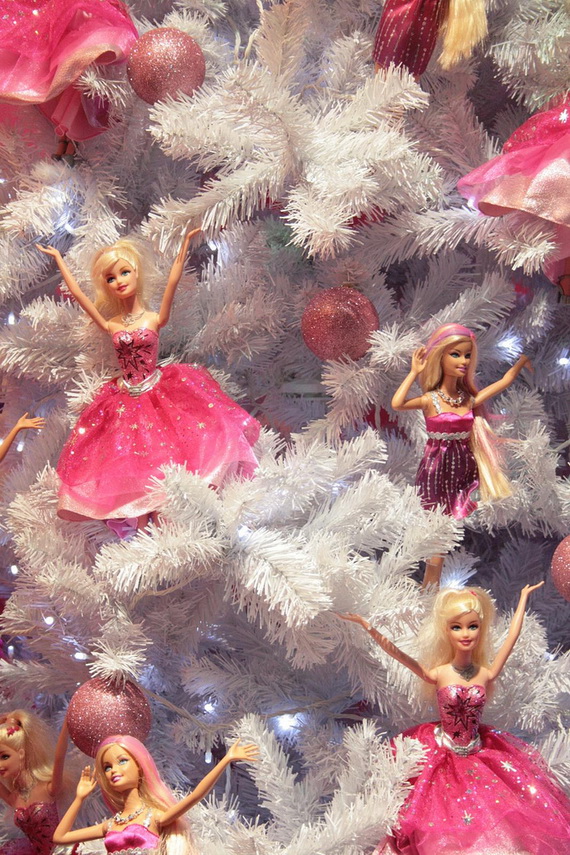 A Holiday Barbie Themed Christmas Tree_14
