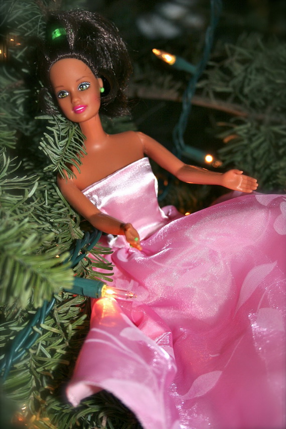 A Holiday Barbie Themed Christmas Tree_25
