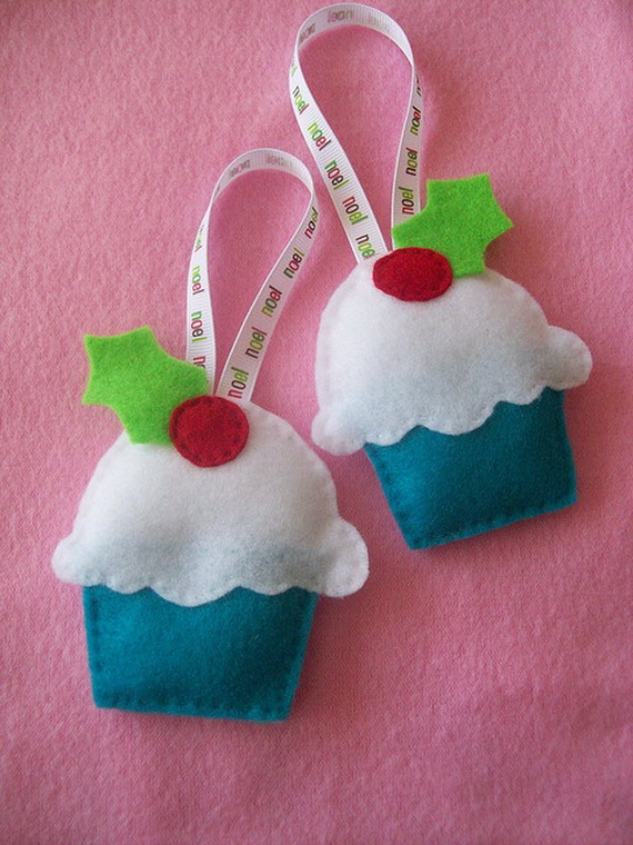 Gorgeous Christmas Cupcake Ornaments Decorations for Holidays _05
