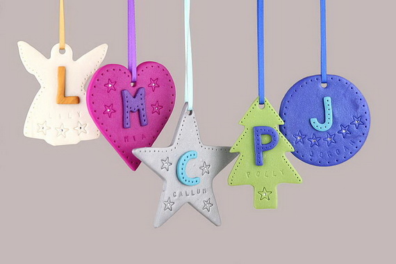 Handmade Polymer clay Christmas Ornament Crafts for Holidays _01