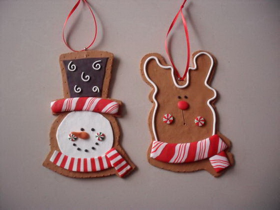 Handmade Polymer clay Christmas Ornament Crafts for Holidays _07