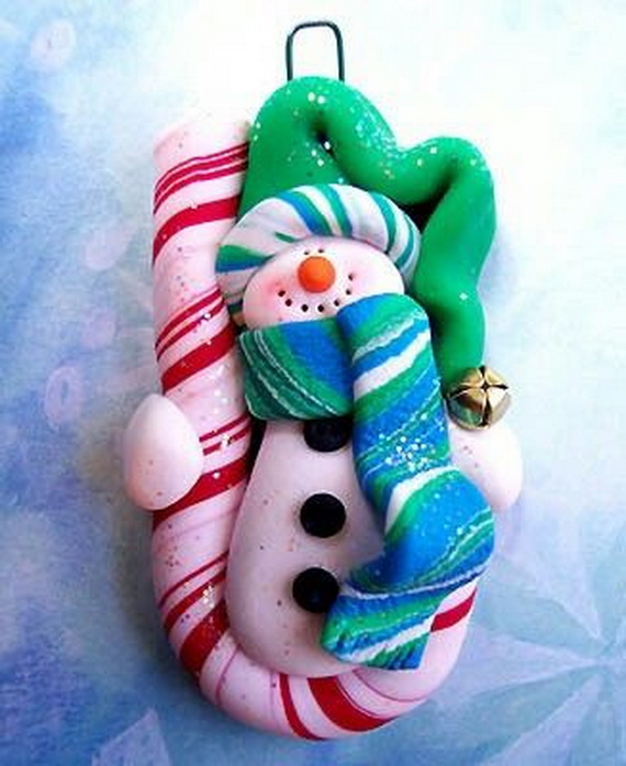 Polymer Clay Snowman for   Christmas Holiday_08