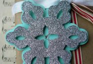 Glitter  Snowflake for Winter Decorations