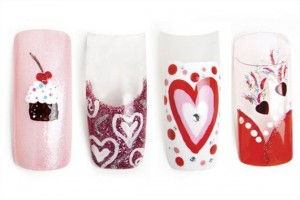 Valentine Holiday Nail Art Designs