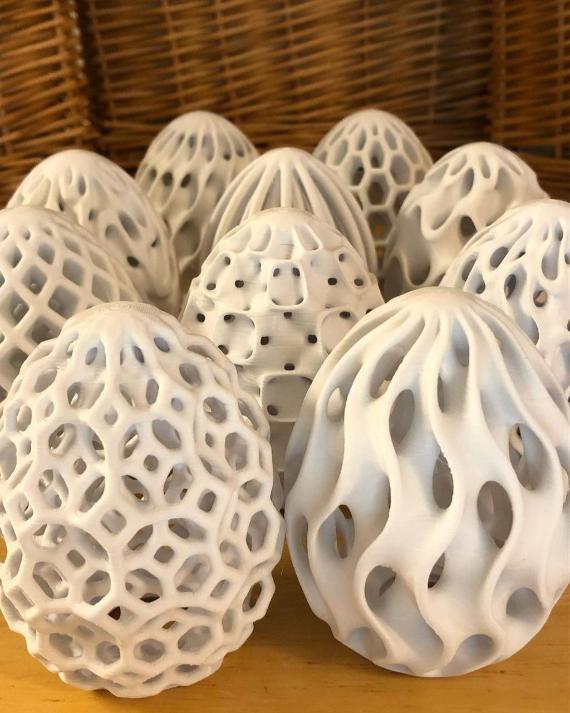 3D Printed Easter Eggshells,