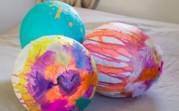 Easter Holiday, Egg Art and Craft Projects Ideas Paper Mache Easter Eggs