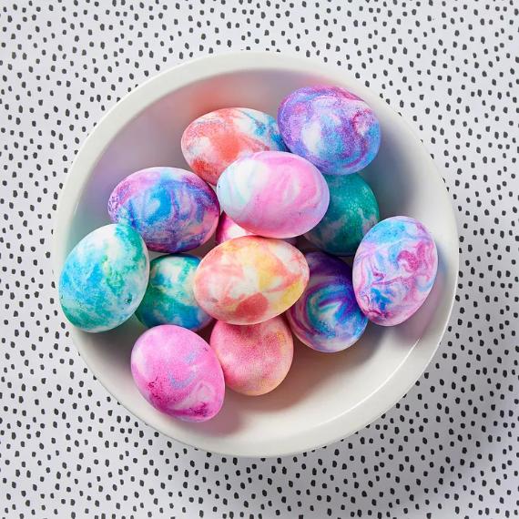 Shaving Cream Easter Eggs