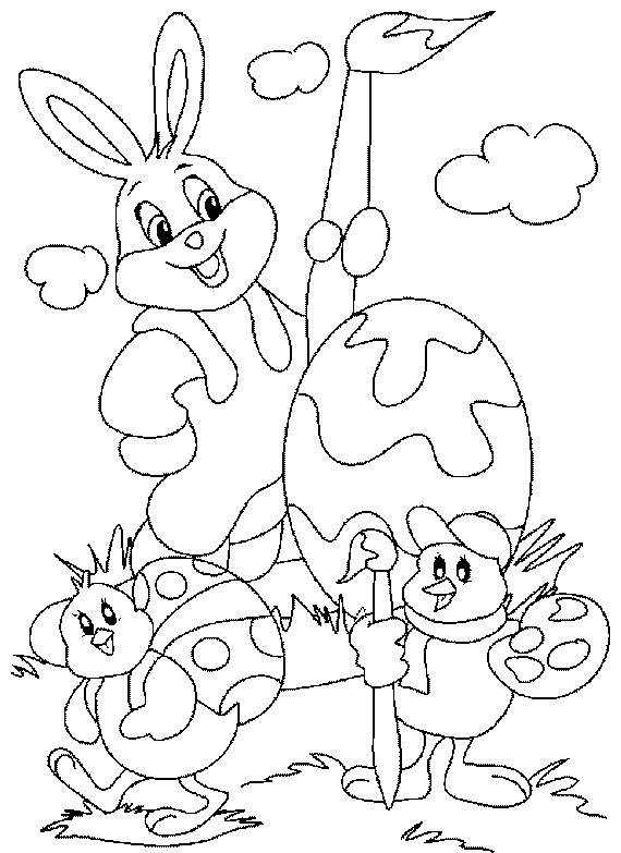 Download Easter Bunny Coloring Pages For Kids | family holiday.net ...