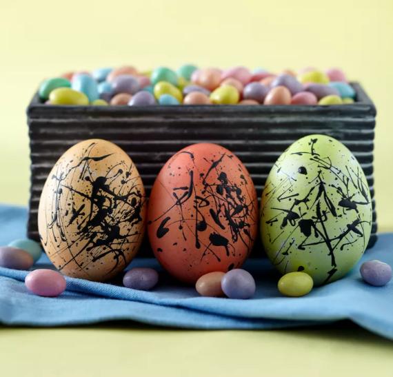 Splatter-Paint Easter Eggs