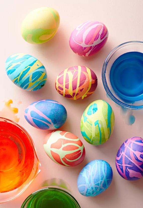 Easter Egg Drizzled Dyes