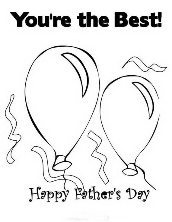 Happy Fathers Day Coloring Pages For The Holiday -_42