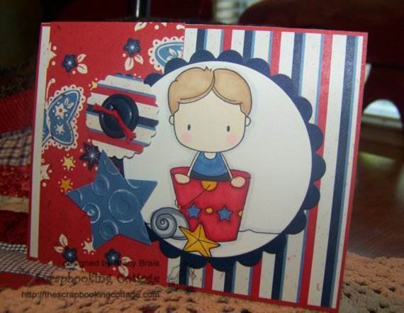 4th July Independence Day Homemade  Greeting Cards (1)