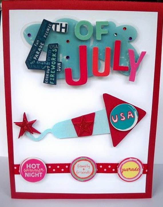 4th July Independence Day Homemade  Greeting Cards (59)