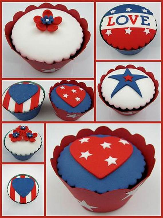 Independence Day Cakes & Cupcakes Decorating Ideas (24)