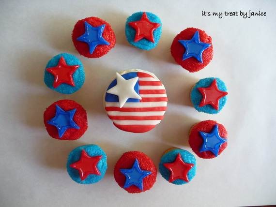 Independence day Cupcakes Decorating Ideas (30)
