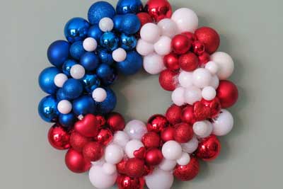 Homemade 4th of July Decorations, Patriotic Wreaths