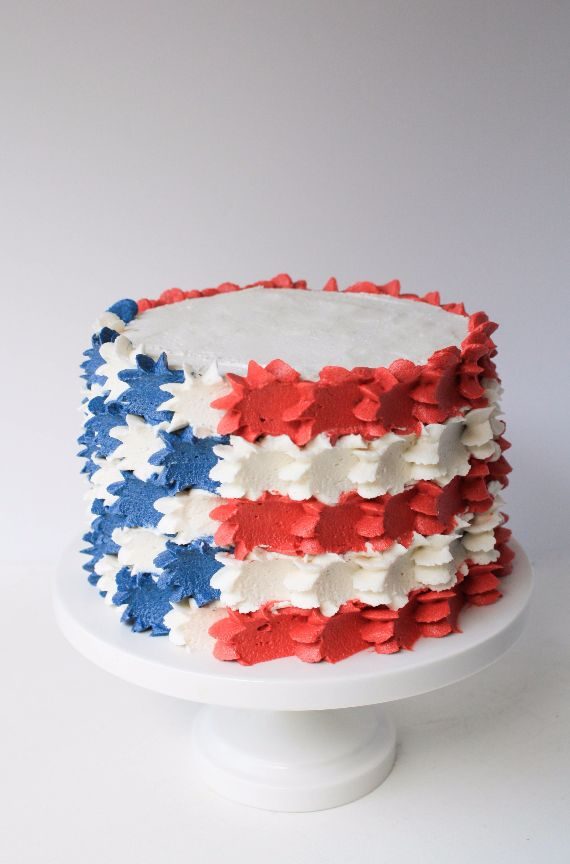 ‎14 Fourth of July Flag Cake