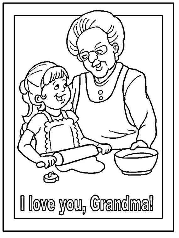 Grandparents Day Coloring Pages & Activities for Kids - family holiday