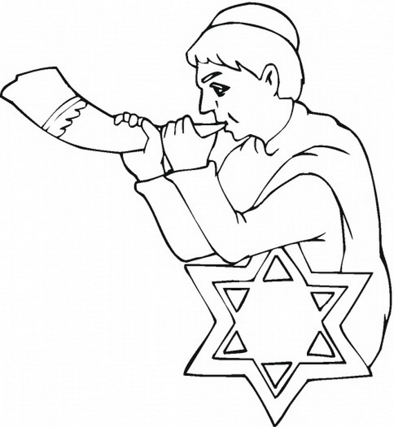 Rosh Hashanah Coloring Pages for Kids