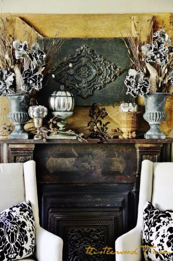 50 Great Halloween Fireplace Mantel Decorating Ideas