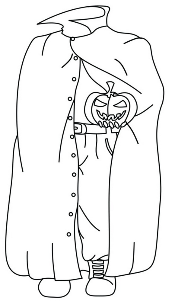 Fun Scary Halloween Coloring Pages Costumes 2012