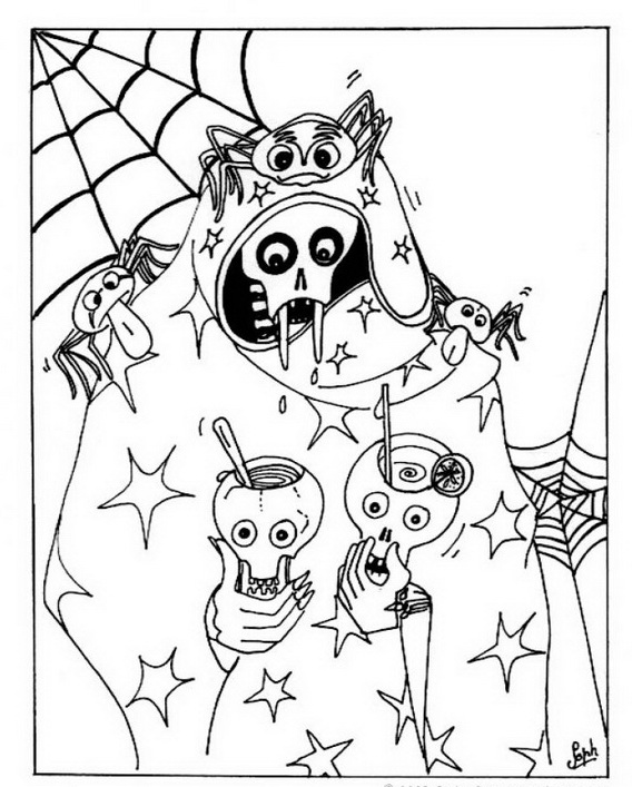 Download Fun and Spooky Halloween Coloring Pages Costumes | family ...
