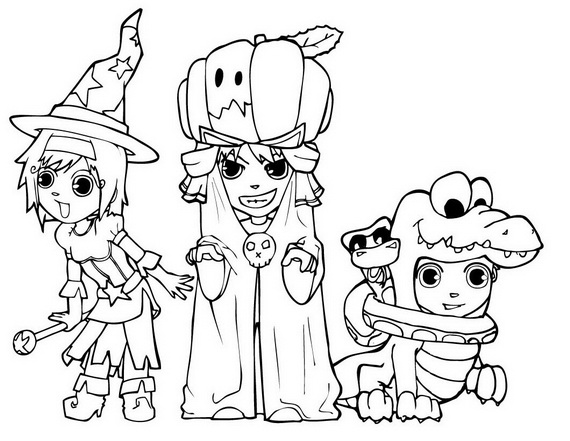 Fun and Spooky Halloween Coloring Pages Costumes | Guide ...