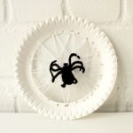 Spider and spider web for the Halloween decoration