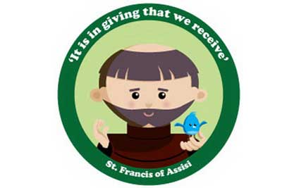 St. Francis of Assisi Coloring pages for Catholic Kids