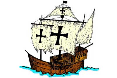 Columbus Day Ships Coloring Pages