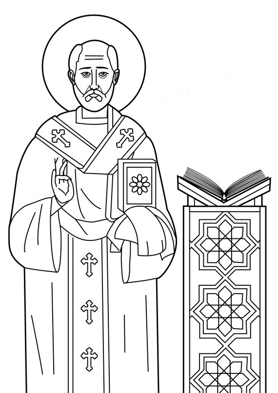 Catholic Saints and All Saint’s Day Coloring Pages family