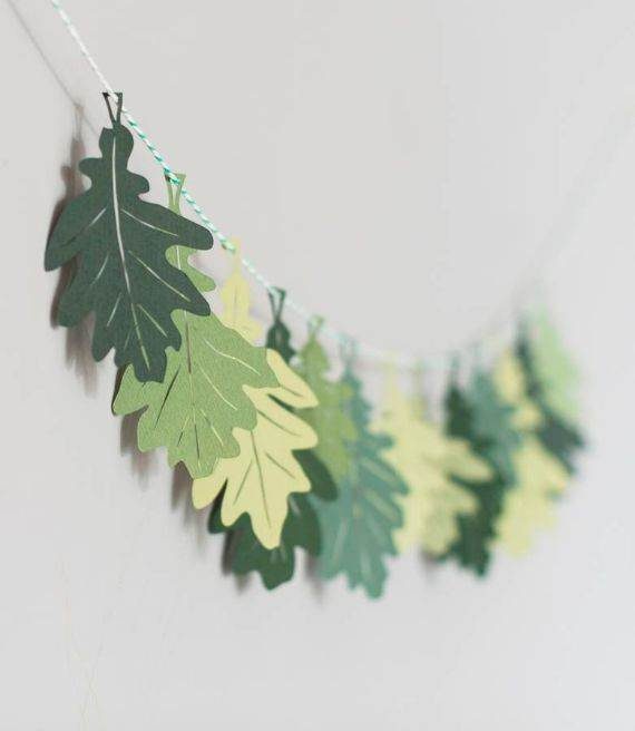 oak-leaf-papercut-garland