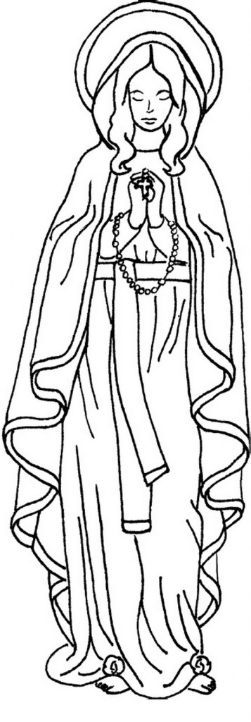 Immaculate Conception Coloring Pages