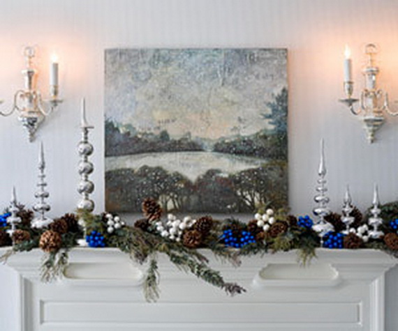 Inspiring Holiday Fireplace Mantel Decorating Ideas_48
