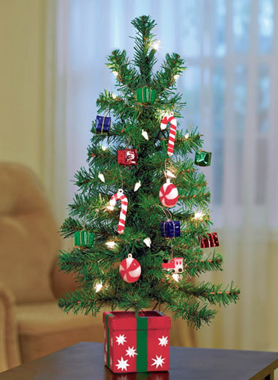 Miniature Tabletop Christmas Tree Decorating Ideas Family Holiday Miniature Tabletop Christmas Tree Decorating Ideas Family Holiday