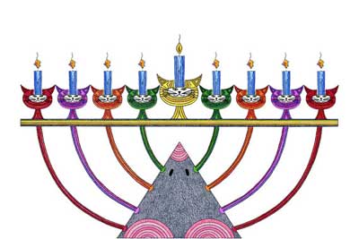 Simple Handmade Hanukkah greeting cards