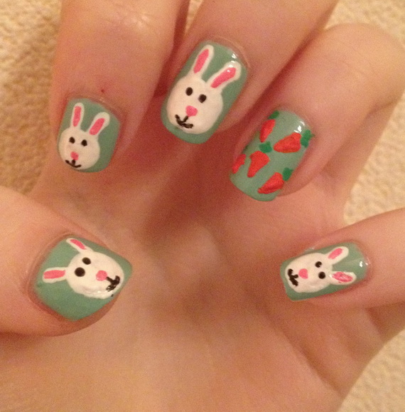 Cute- Easy Easter- Bunny- Nails- Ideas_13