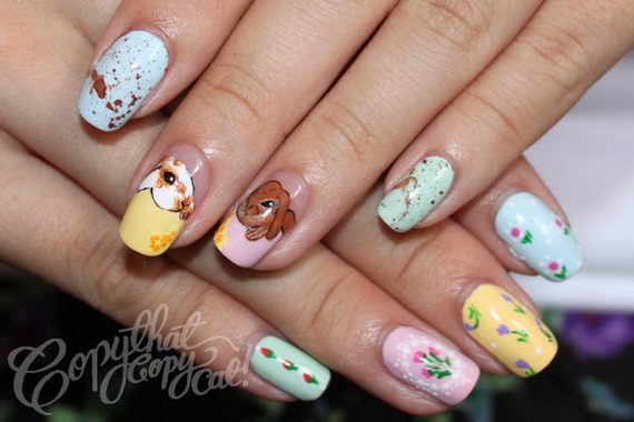 Cute- Easy Easter- Bunny- Nails- Ideas_26