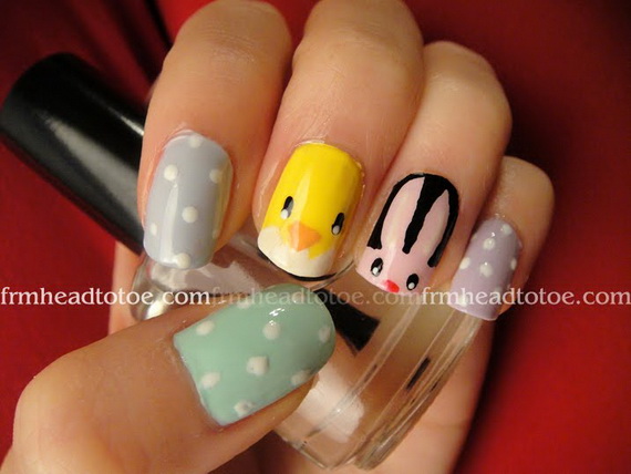 Cute- Easy Easter- Bunny- Nails- Ideas_28