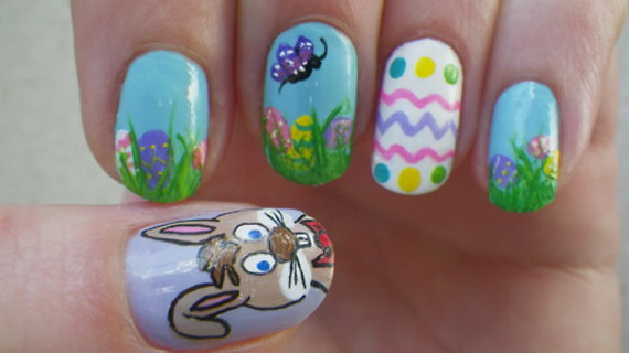 Cute- Easy Easter- Bunny- Nails- Ideas_43