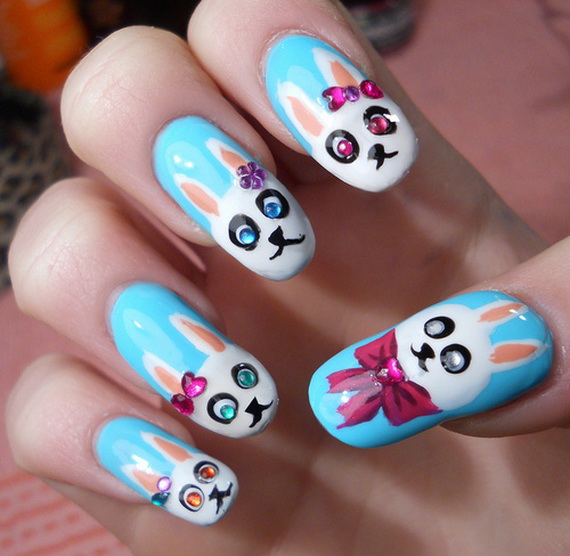 Cute- Easy Easter- Bunny- Nails- Ideas_47